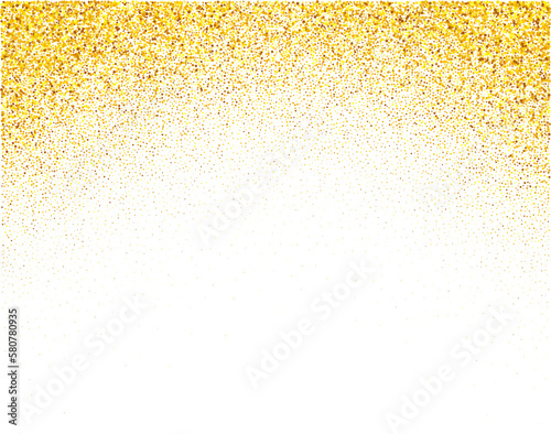 Gold glitter abstract stroke wave swash shiny shape. Luxury illustration element. photo