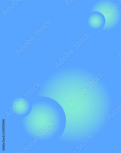 Abstract blue gradient background with round blur circles diagonal edges. Presentation cover  banner  poster space place. Diagonal rule image.
