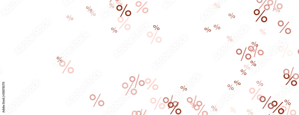 Sales icons floating in the air 3D rendering