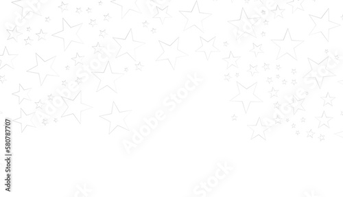 XMAS stars. Confetti celebration, Falling silver abstract decoration for party, birthday celebrate, © vegefox.com