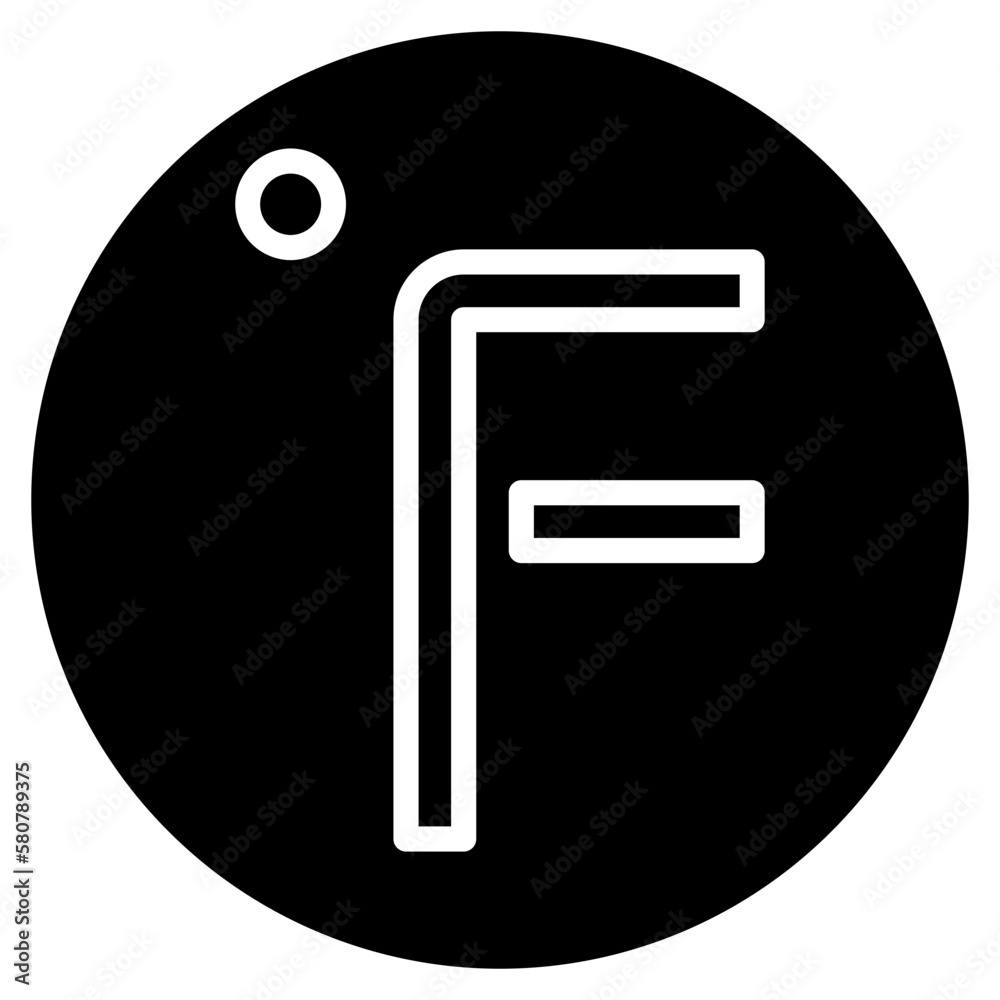fahrenheit degrees glyph icon fahrenheit degrees glyph icon