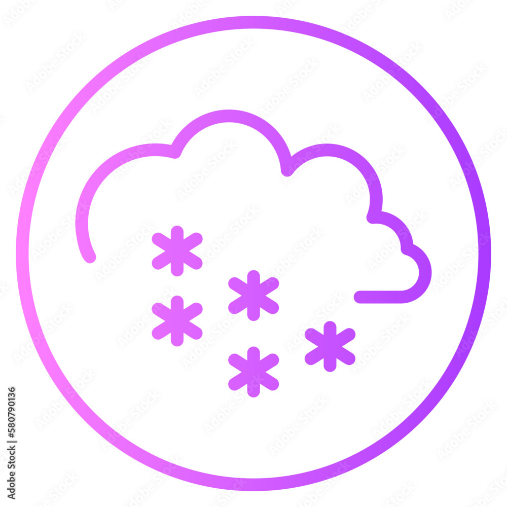 snowing gradient icon snowing gradient icon