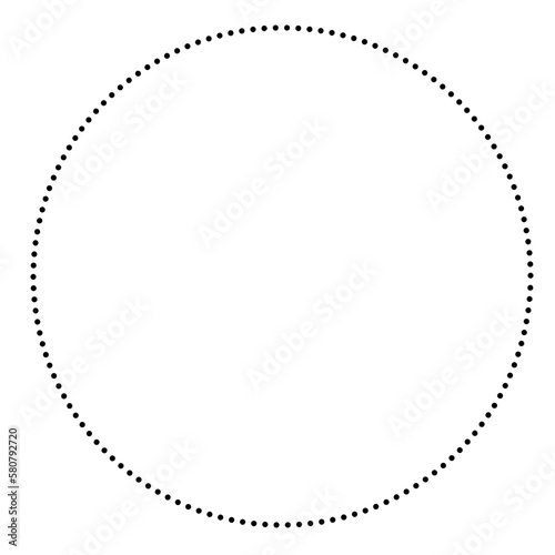dotted circle