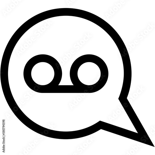 Voice Message Line Icon