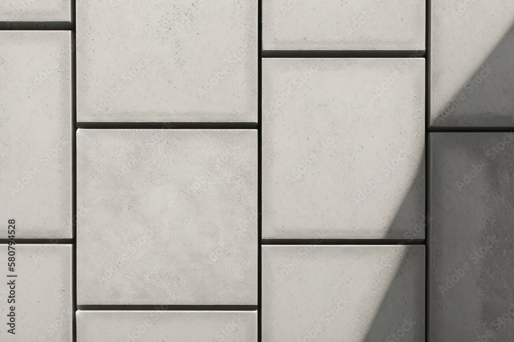Naklejka premium Texture, background. Concrete tiles. AI generative.