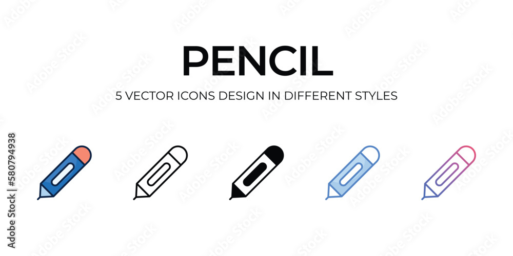 pencil icons set vector illustration. vector stock, pencil icons set vector illustration. vector stock,