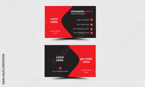 modern business card design . double sided business card design template creative business 