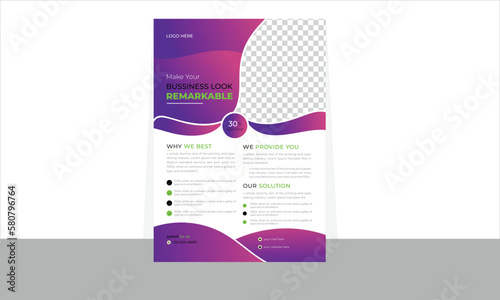 abstract business a4 vector design templete with mordern brochure cover .anual report , poster and corporet lefleat for a marketing agency . photo