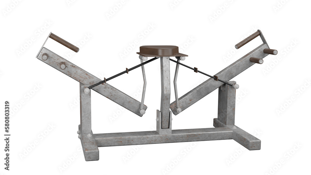 3d render push up machine illustration with white background 3d render push up machine illustration with white background