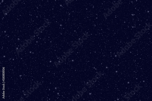 Starry Night Sky  Starfield Shiny Stars and Galaxy Space Background 