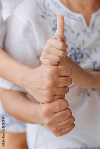 person holding hands