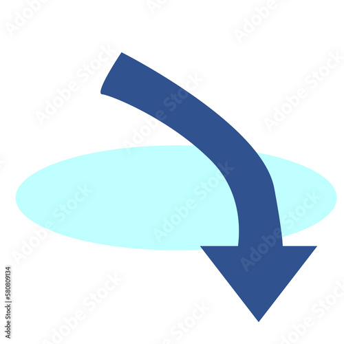 blue arrow icon