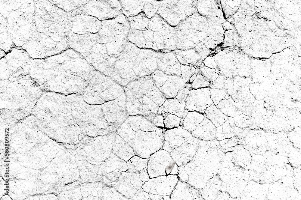 Texture soil dry crack background pattern of drought lack of water of nature white black old broken. Texture soil dry crack background pattern of drought lack of water of nature white black old broken.