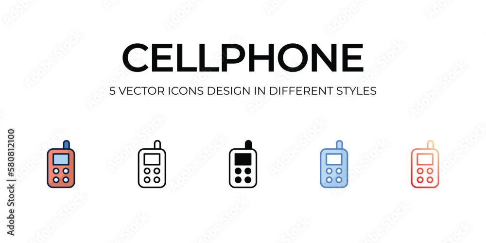 cellphone icons set vector illustration. vector stock, cellphone icons set vector illustration. vector stock,