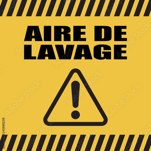 Logo aire de lavage.