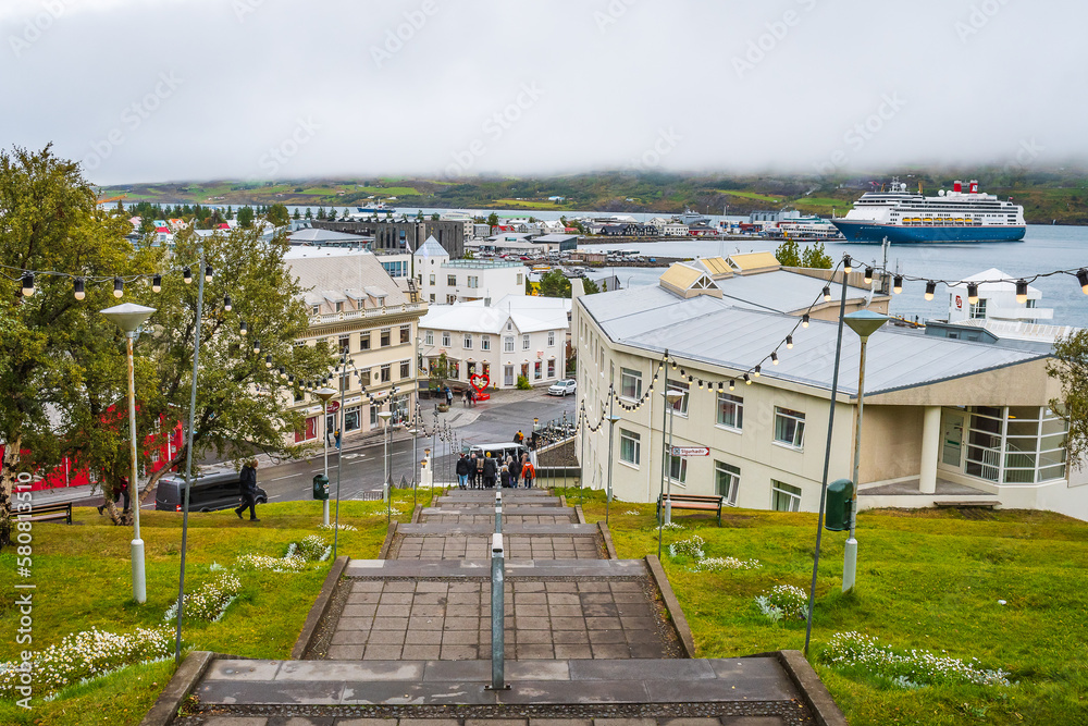 Cityscape of Akureiry (Iceland)