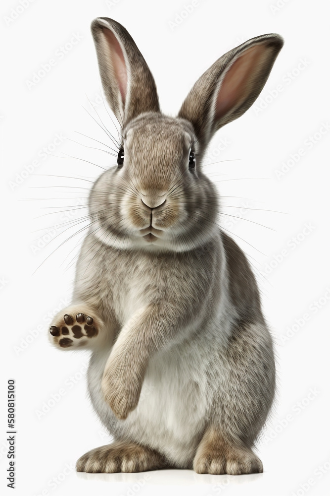 Fototapeta premium rabbit isolated on white