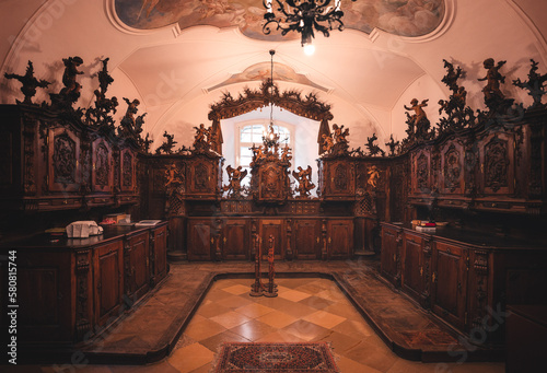 Vestry of Cistercian temple in Szekesfehervar, Hungary