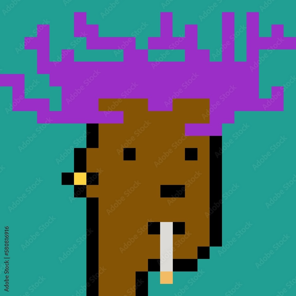 Cartoonish Pixelated Man Cartoonish Pixelated Man