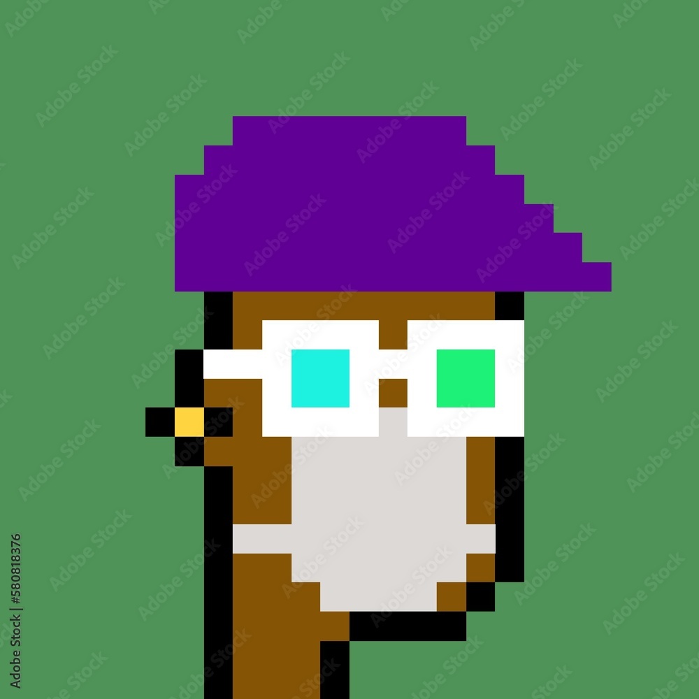 Cartoonish Pixelated Man Cartoonish Pixelated Man