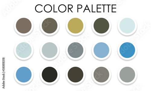 Obraz na płótnie Universal color palette. Color combinations. Vector illustration w salonie