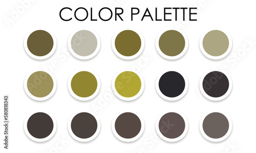Obraz na płótnie Universal color palette. Color combinations. Vector illustration w salonie