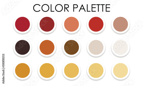 Obraz na płótnie Universal color palette. Color combinations. Vector illustration w salonie