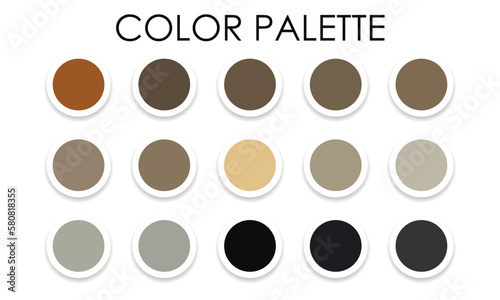 Obraz na płótnie Universal color palette. Color combinations. Vector illustration w salonie