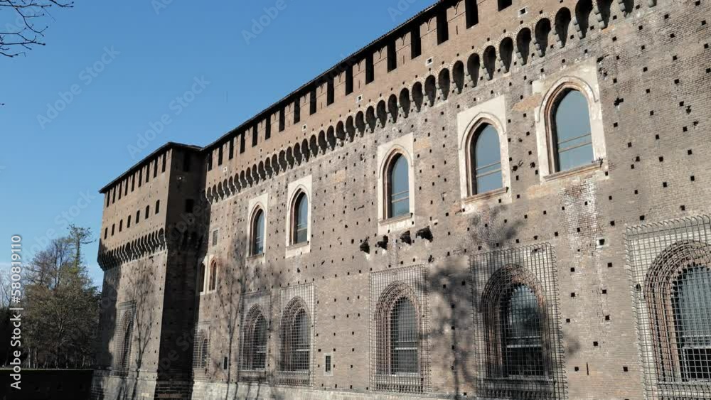 Milan, Lombardy - Monuments, palaces and squares. Walking through the historic center among the skyscrapers, the Sforzesco castle, the galleries and the Duomo Milan, Lombardy - Monuments, palaces and squares. Walking through the historic center among the skyscrapers, the Sforzesco castle, the galleries and the Duomo