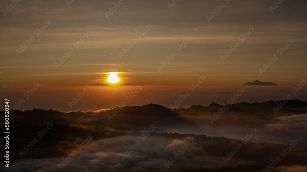 Mount Batur Sunrise in Bali, Indonesia