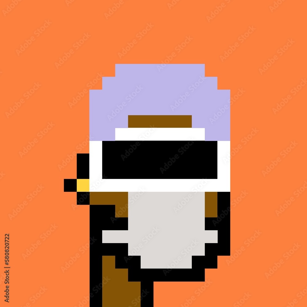 Cartoonish Pixelated Man Cartoonish Pixelated Man