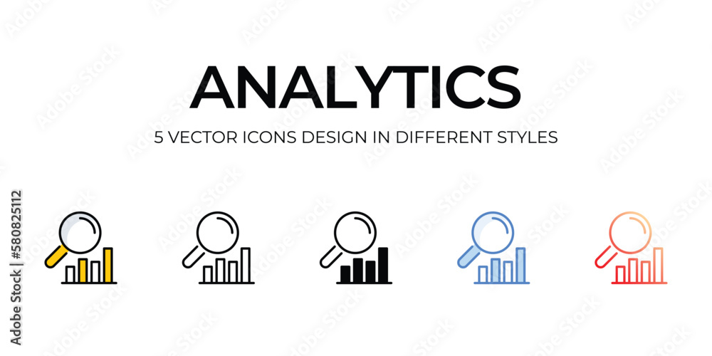 analytics icons set vector illustration. vector stock,