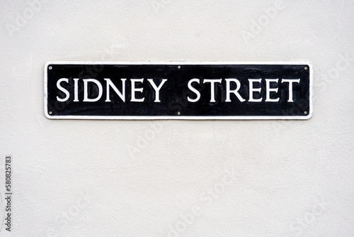 street name sign on wall © Richard