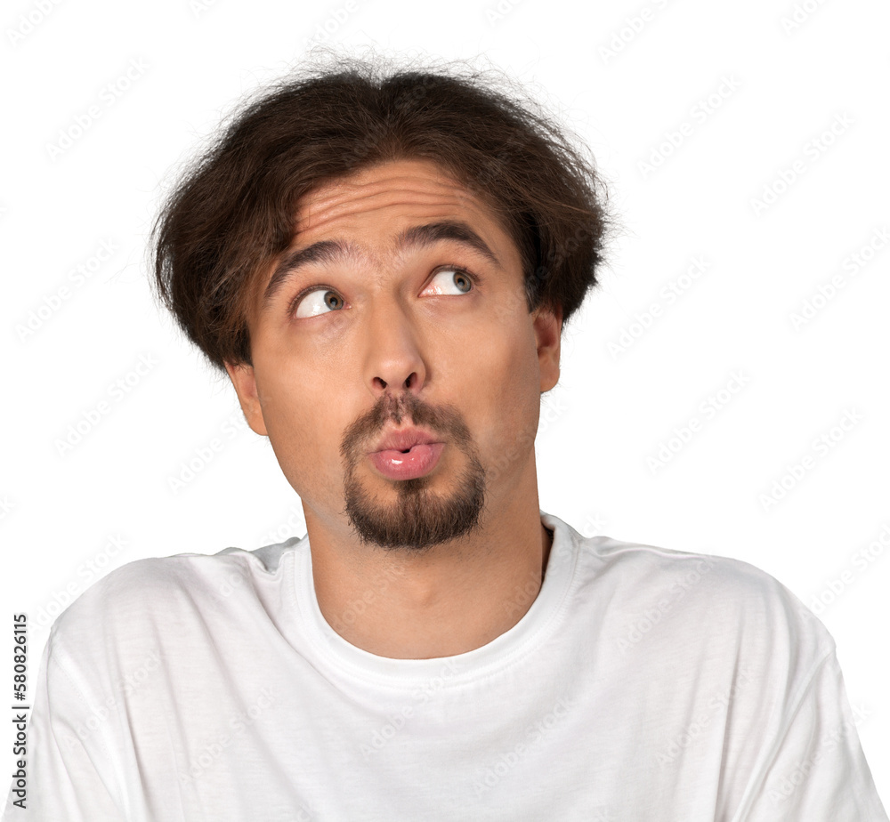 Portrait of an Uncertain Man Whistling Portrait of an Uncertain Man Whistling