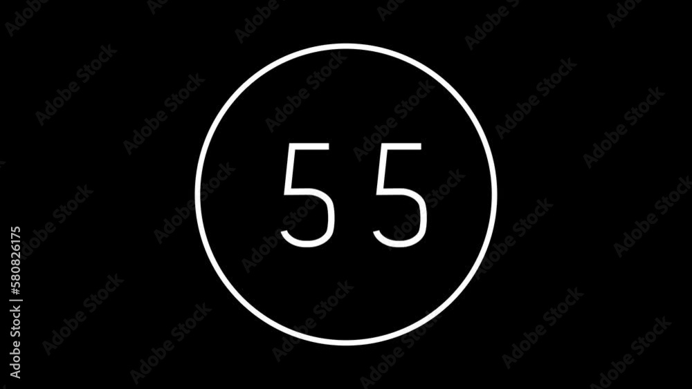 Fitness transparent overlay Countdown timer animation Fitness transparent overlay Countdown timer animation