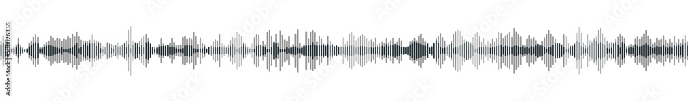 seamless sound waveform pattern for radio podcasts, music player, video editor, voise message in social media chats, voice assistant, recorder. vector illustration
