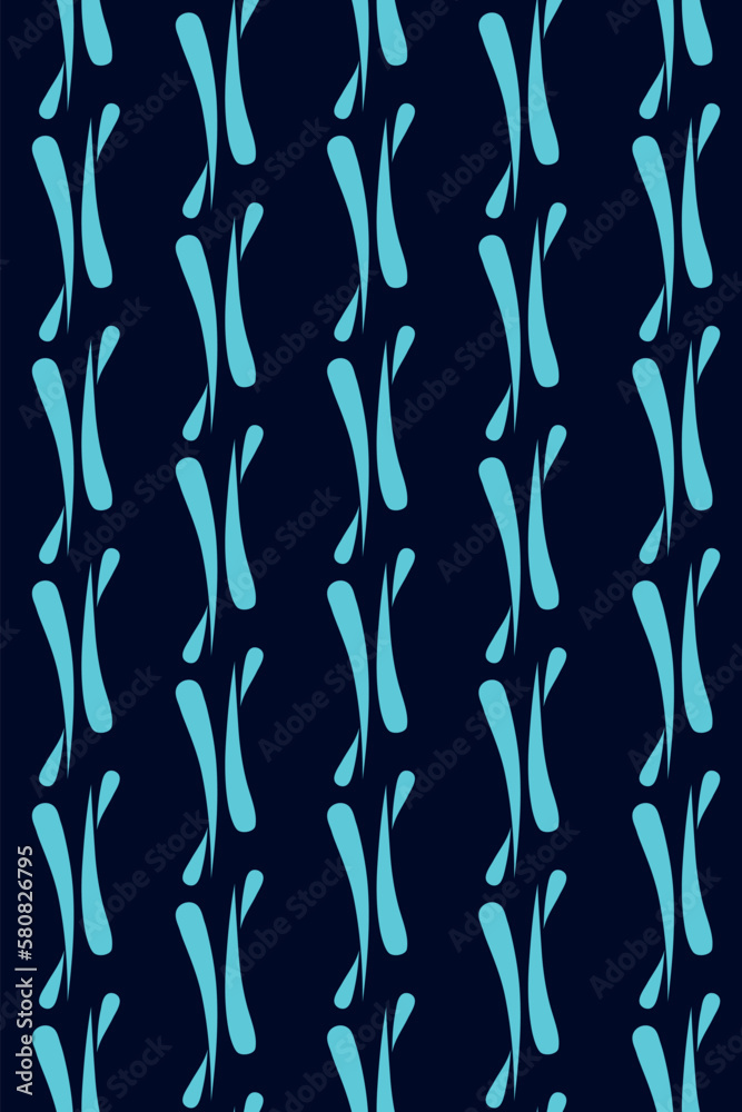 Abstract blue pattern on a dark background. Vector illustration