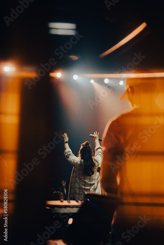 Girl worshiping 