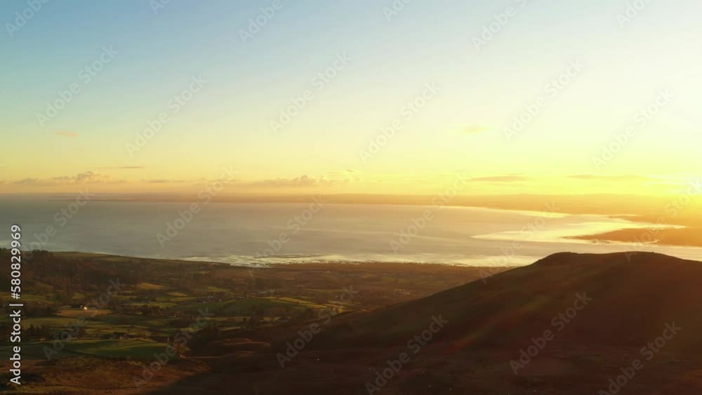 Beautiful Sunset over Dundalk Bay, Co Louth, Ireland Beautiful Sunset over Dundalk Bay, Co Louth, Ireland