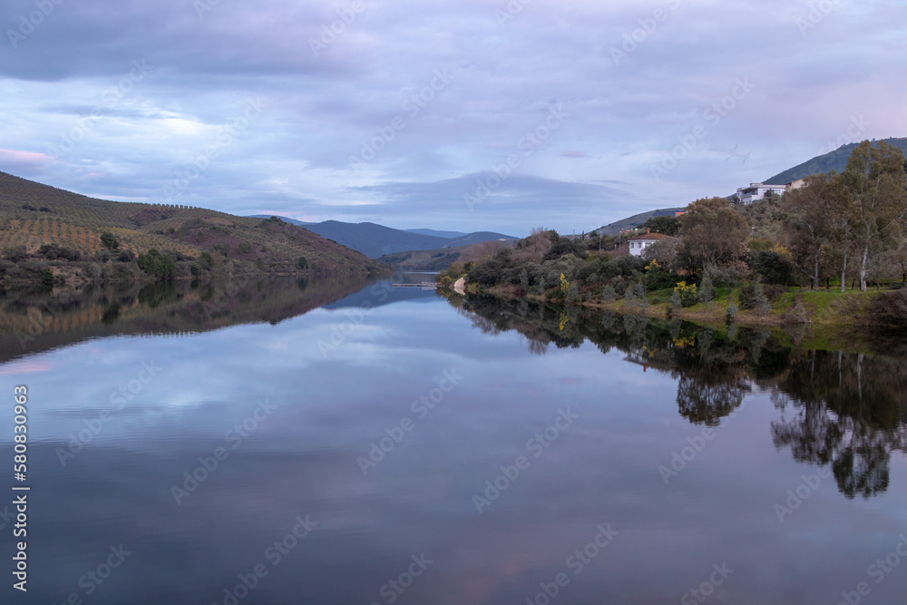 Panorama of the Río de los Ángeles located in Extremadura of Spain