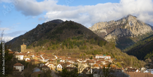 Isaba is a village in the Navarrese Pyrenees. photo