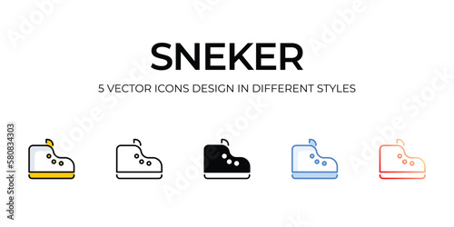 snaker icons set vector illustration. vector stock,