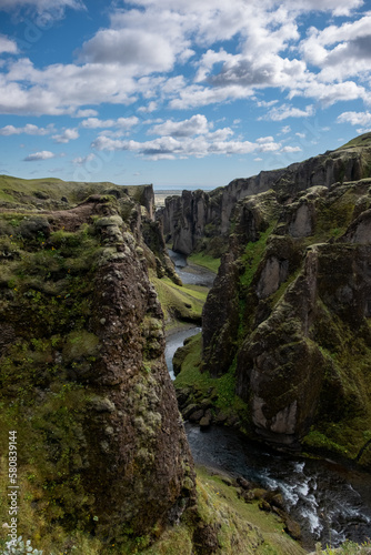 Iceland Landscape Fjadrargljufur Canyon 