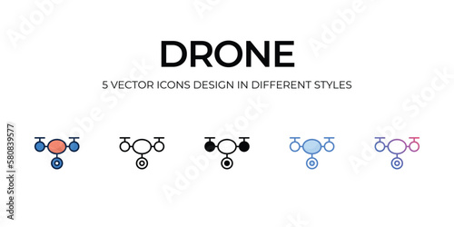 drone icons set vector illustration. vector stock,