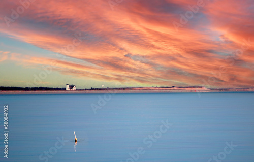 Sunset on Nantucket Sound at Chatham, Cape Cod photo