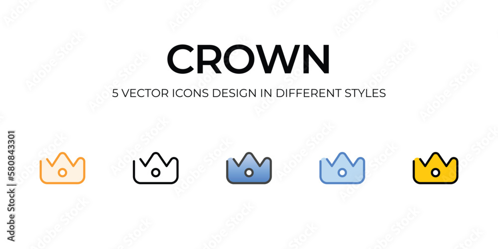 crown icons set vector illustration. vector stock, crown icons set vector illustration. vector stock,