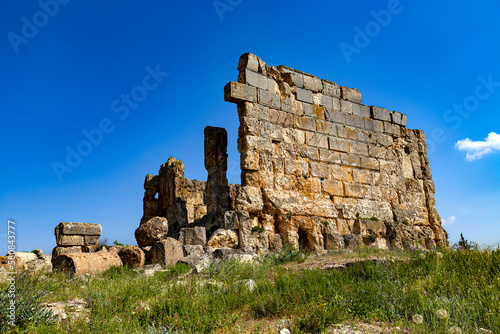 Obraz na płótnie Lebanon. Majdel Anjar, West view of the Roman temple from the first century AD w salonie
