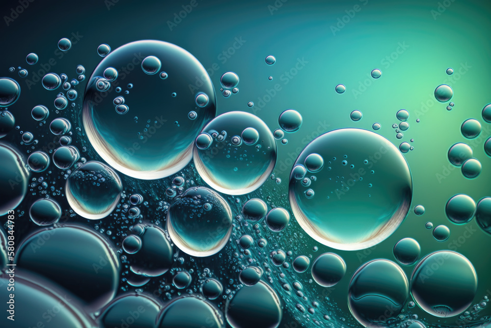 water bubbles background. Generative AI Stock Illustration | Adobe Stock