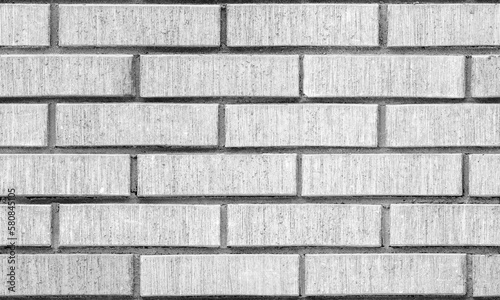 Gray brick wall, seamless background texture