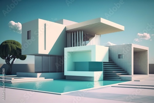 Modern House, Generative AI © krishnendu